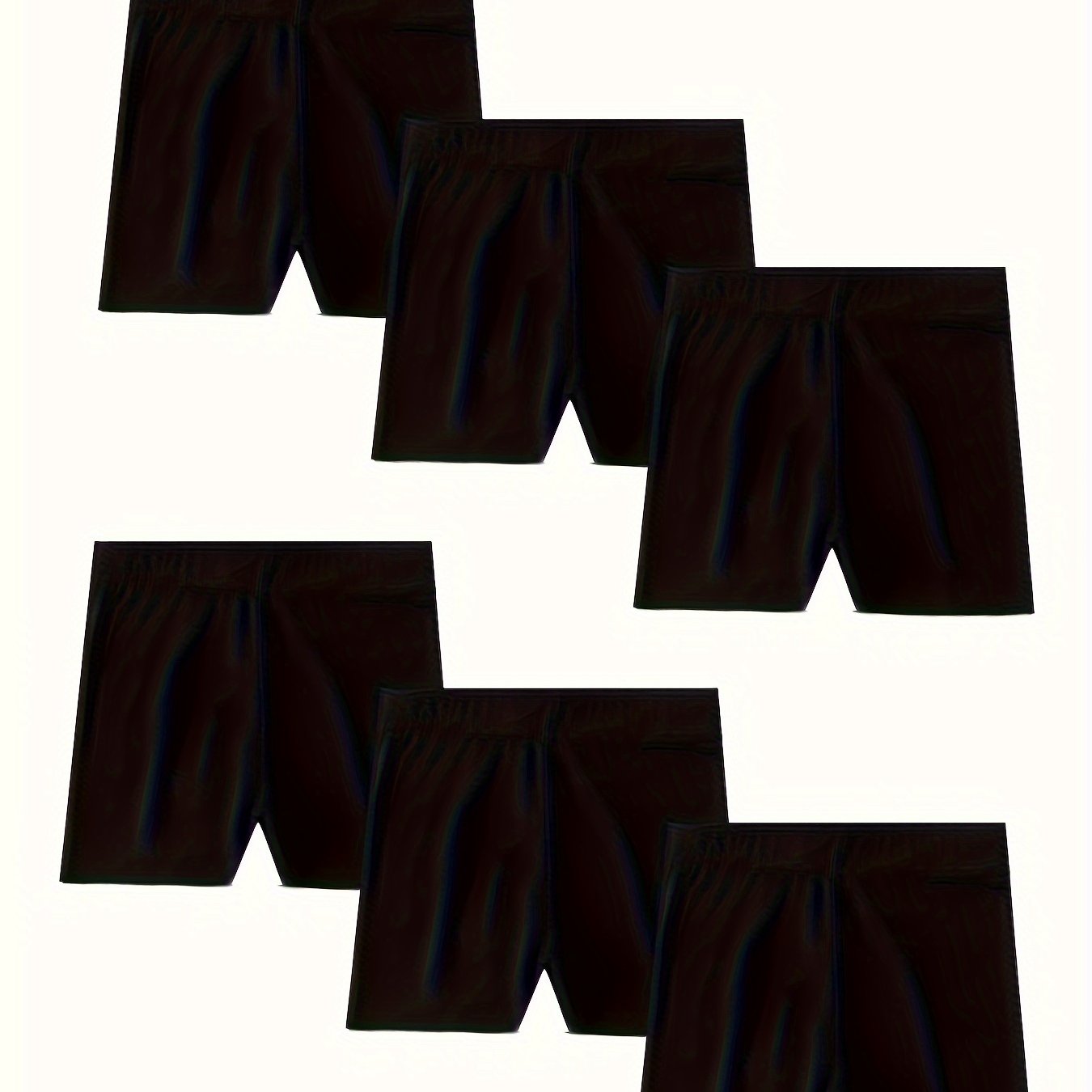 6pcs Girls Elastic Comfy Shorts,
