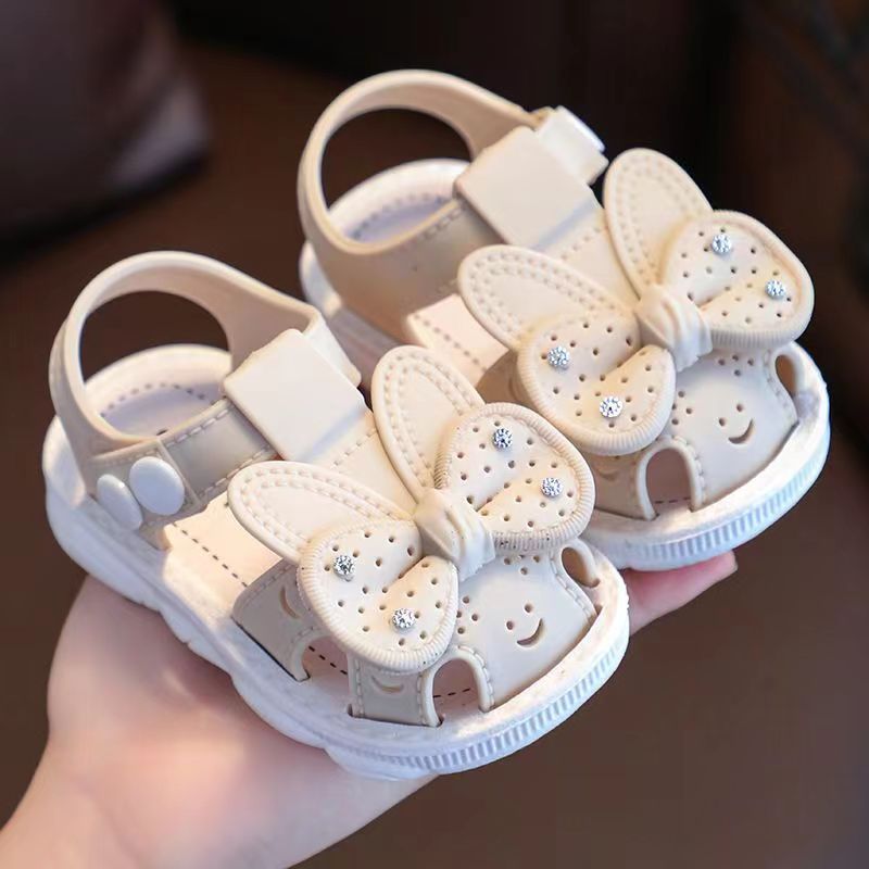 Princess Toddler Sandals - Soft, Anti-Slip, Closed-Toe, Comfortable Walking Shoes for Baby Girls - 2024 Spring/Summer/Autumn Collection, Perfect for Little Princesses