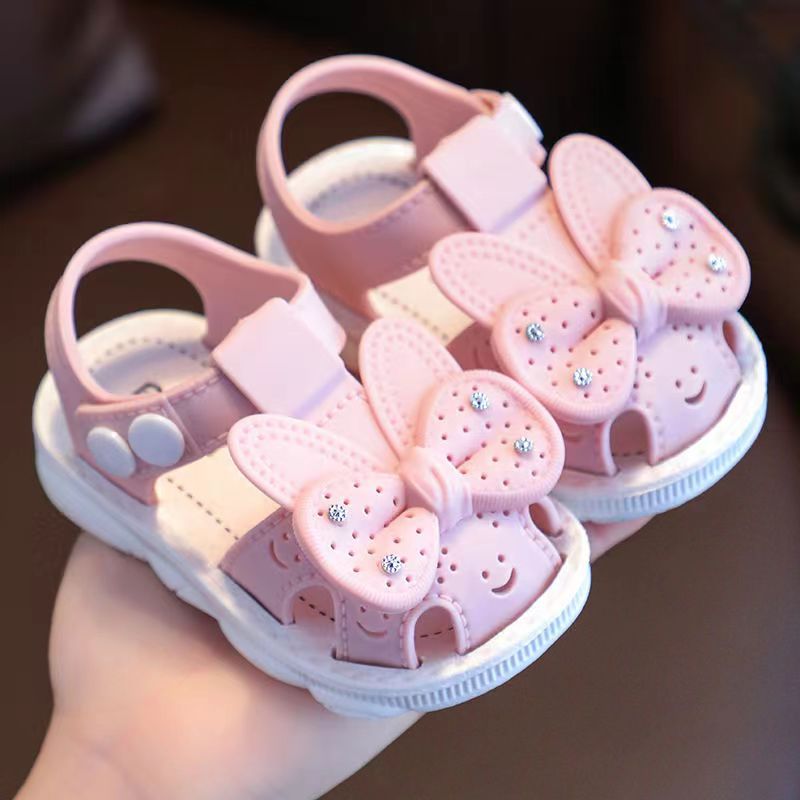 Princess Toddler Sandals - Soft, Anti-Slip, Closed-Toe, Comfortable Walking Shoes for Baby Girls - 2024 Spring/Summer/Autumn Collection, Perfect for Little Princesses