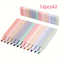 12pcs 12-Color Pastel Bible Highlighter Set