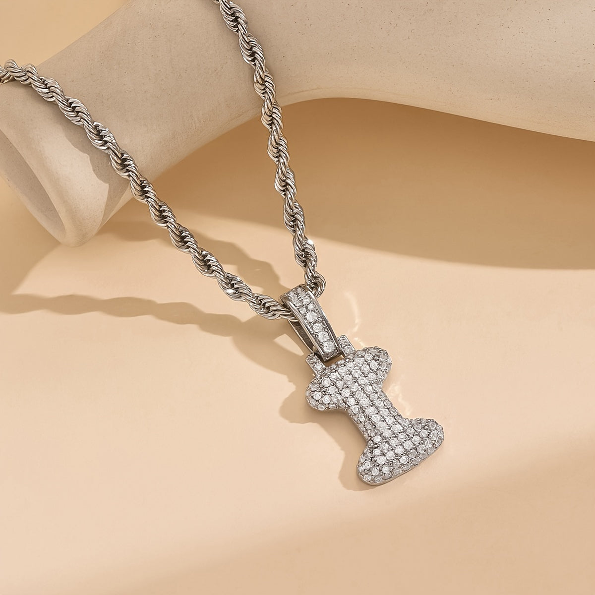 18K Gold Plated English Letter Full Of Luxury Chain Pendant Necklace Party Festival Jewelry Gift