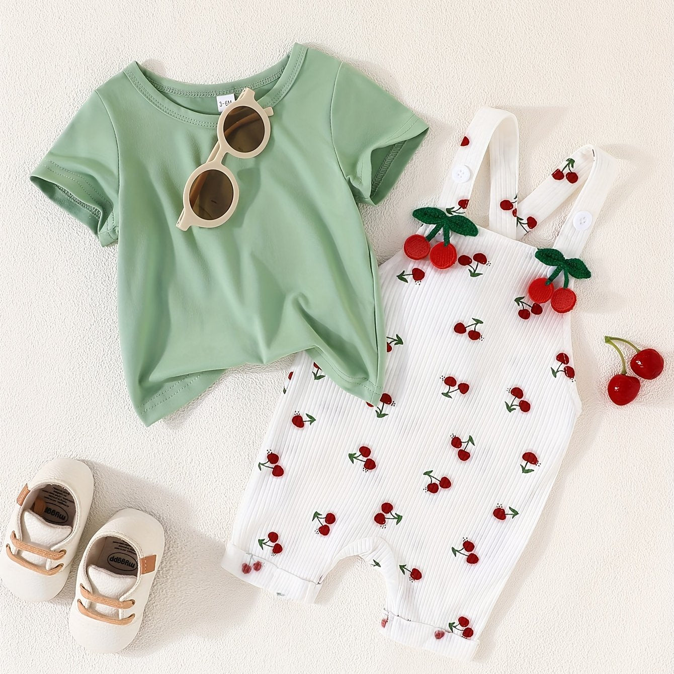 Baby's Cherry 2pcs Casual Summer Outfit