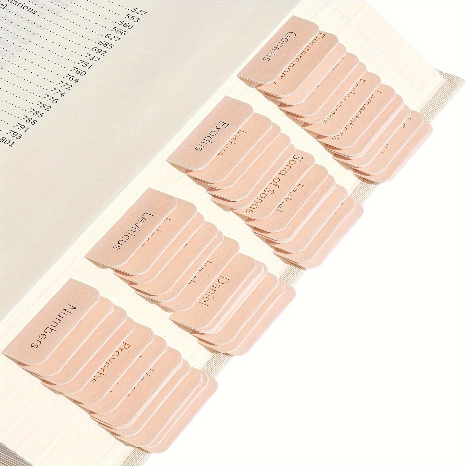 75 Tabs Bible Index Cards