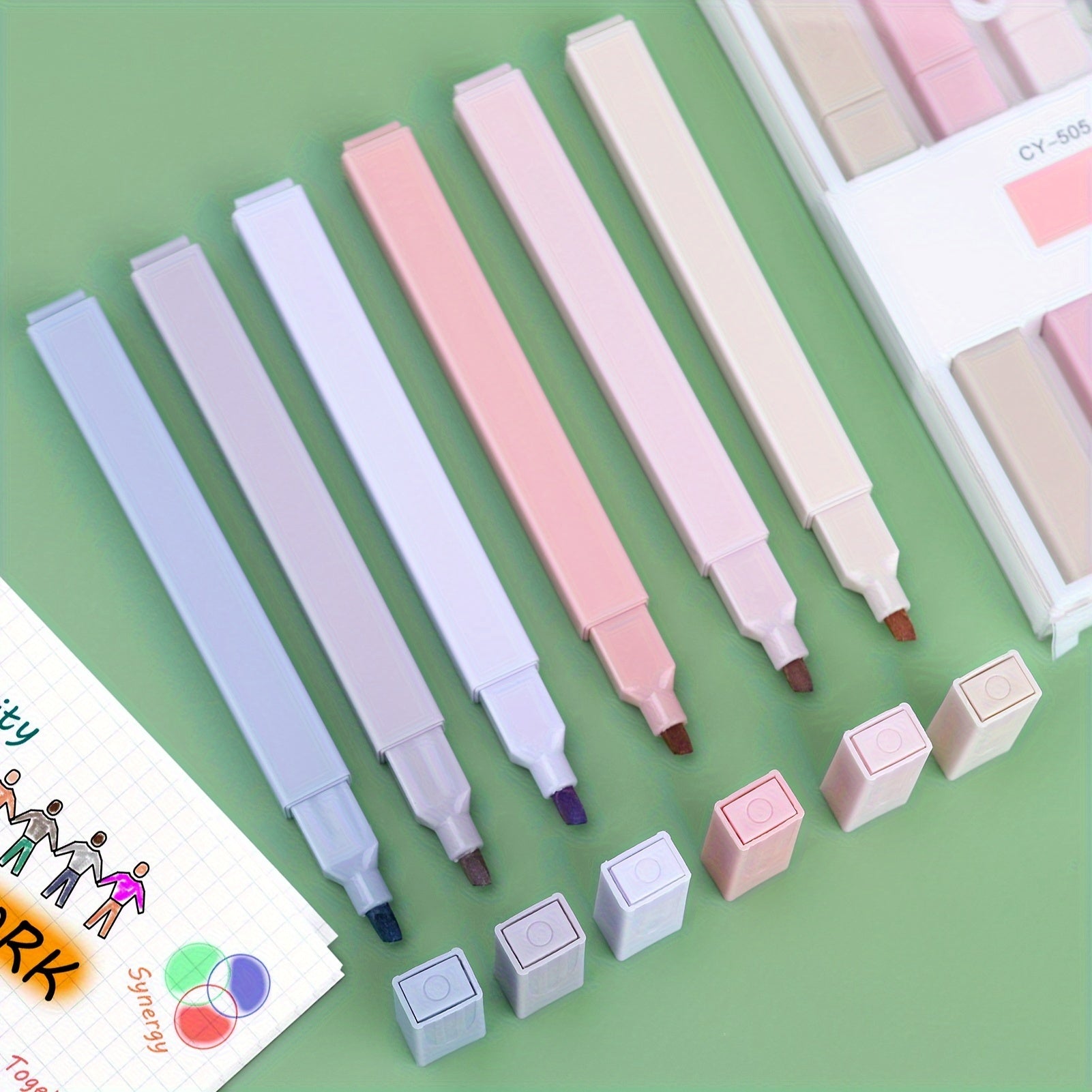 12pcs 12-Color Pastel Bible Highlighter Set