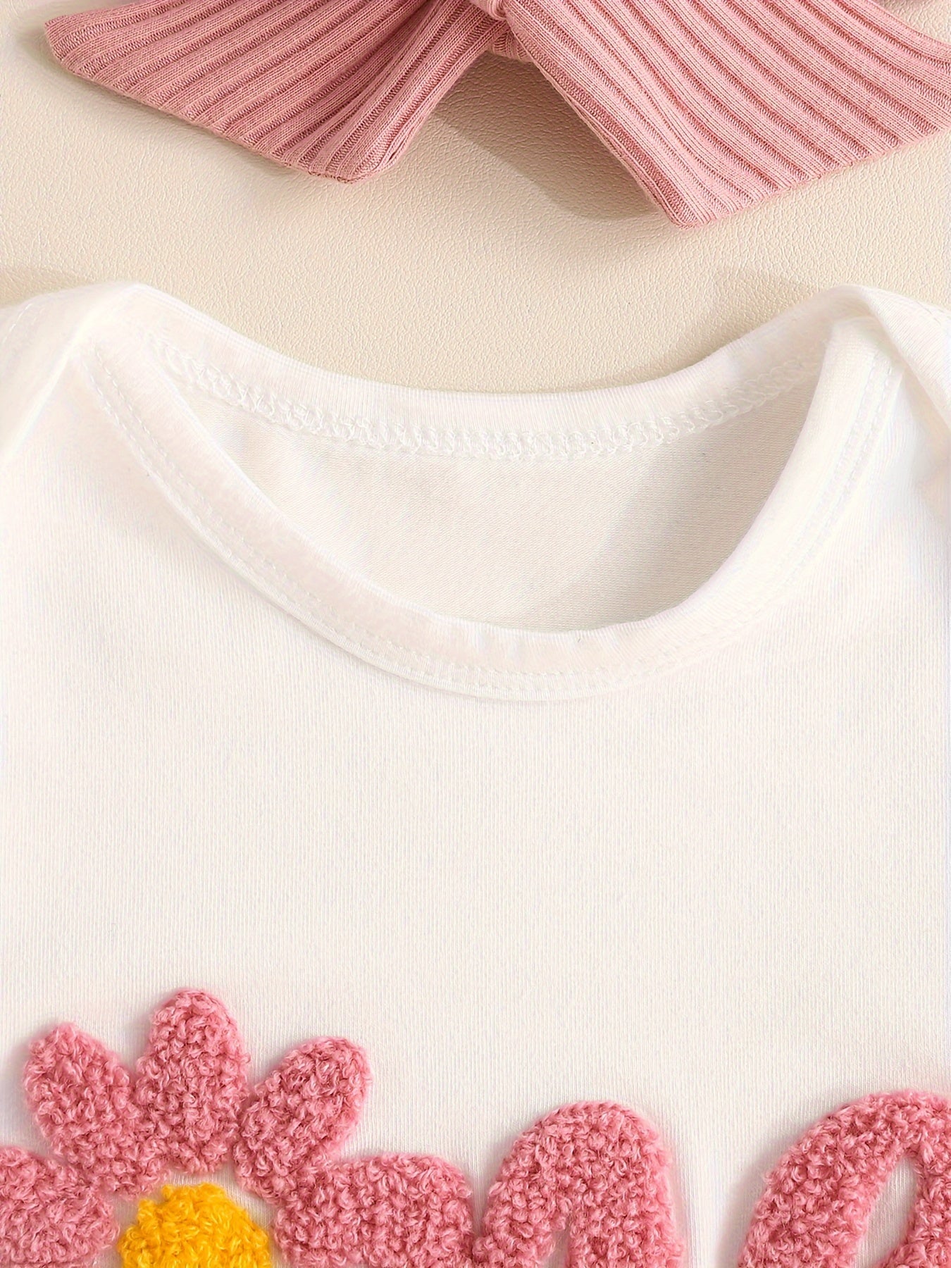 Baby's ONE Flower Embroidered 2pcs Summer Outfit