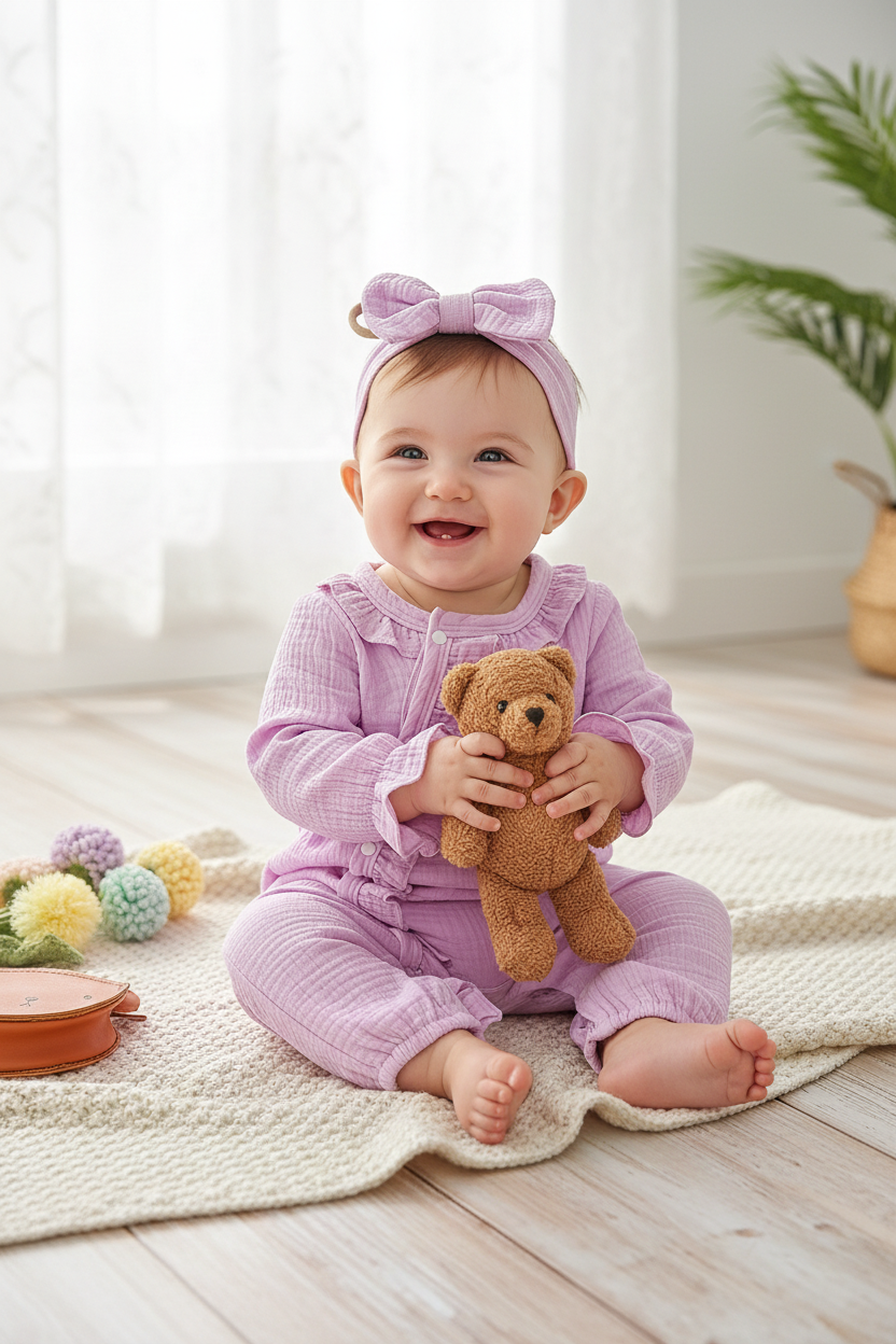 Newborn muslin bodysuit