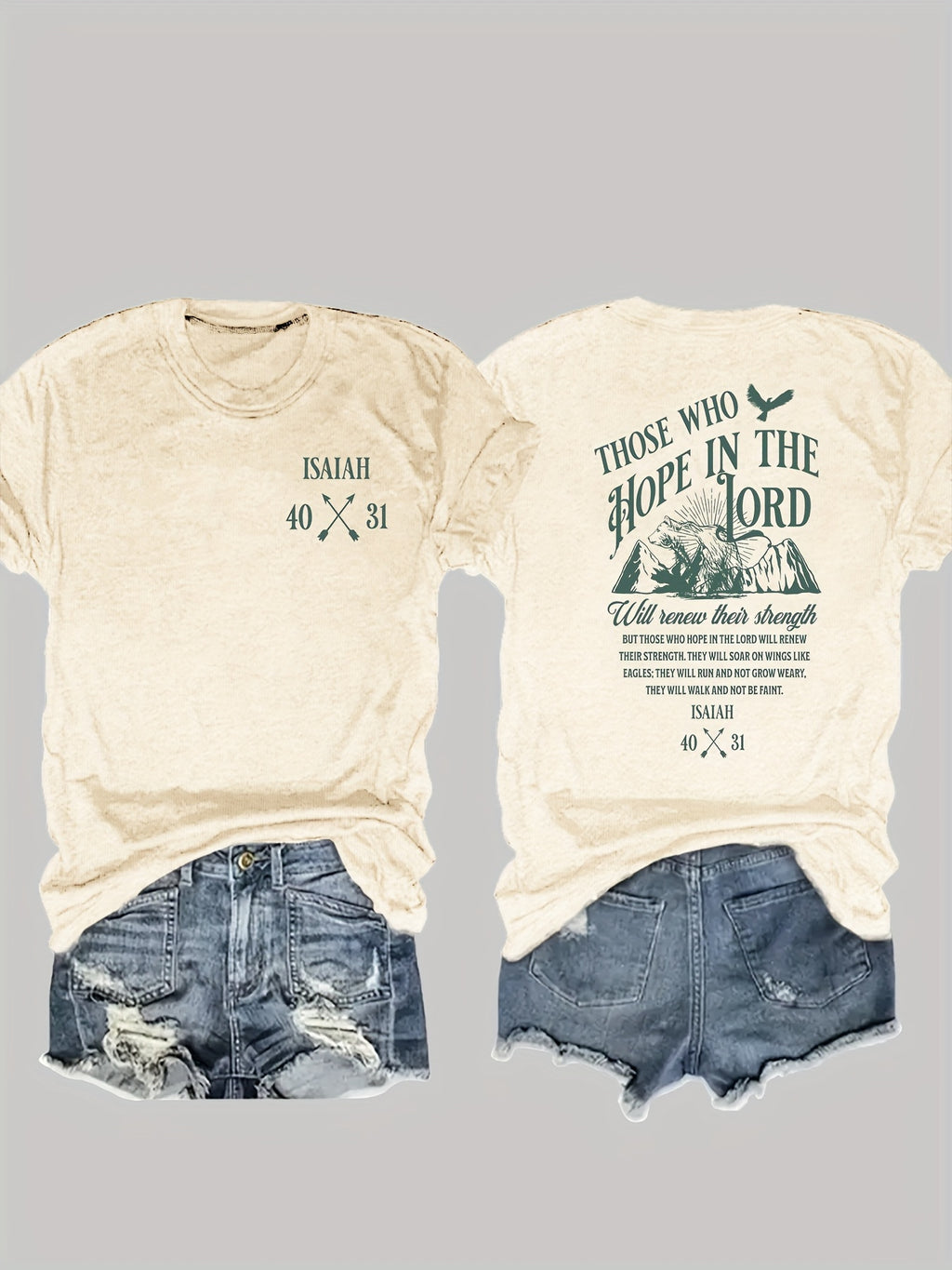 Isaiah 40:31 T-shirt boho