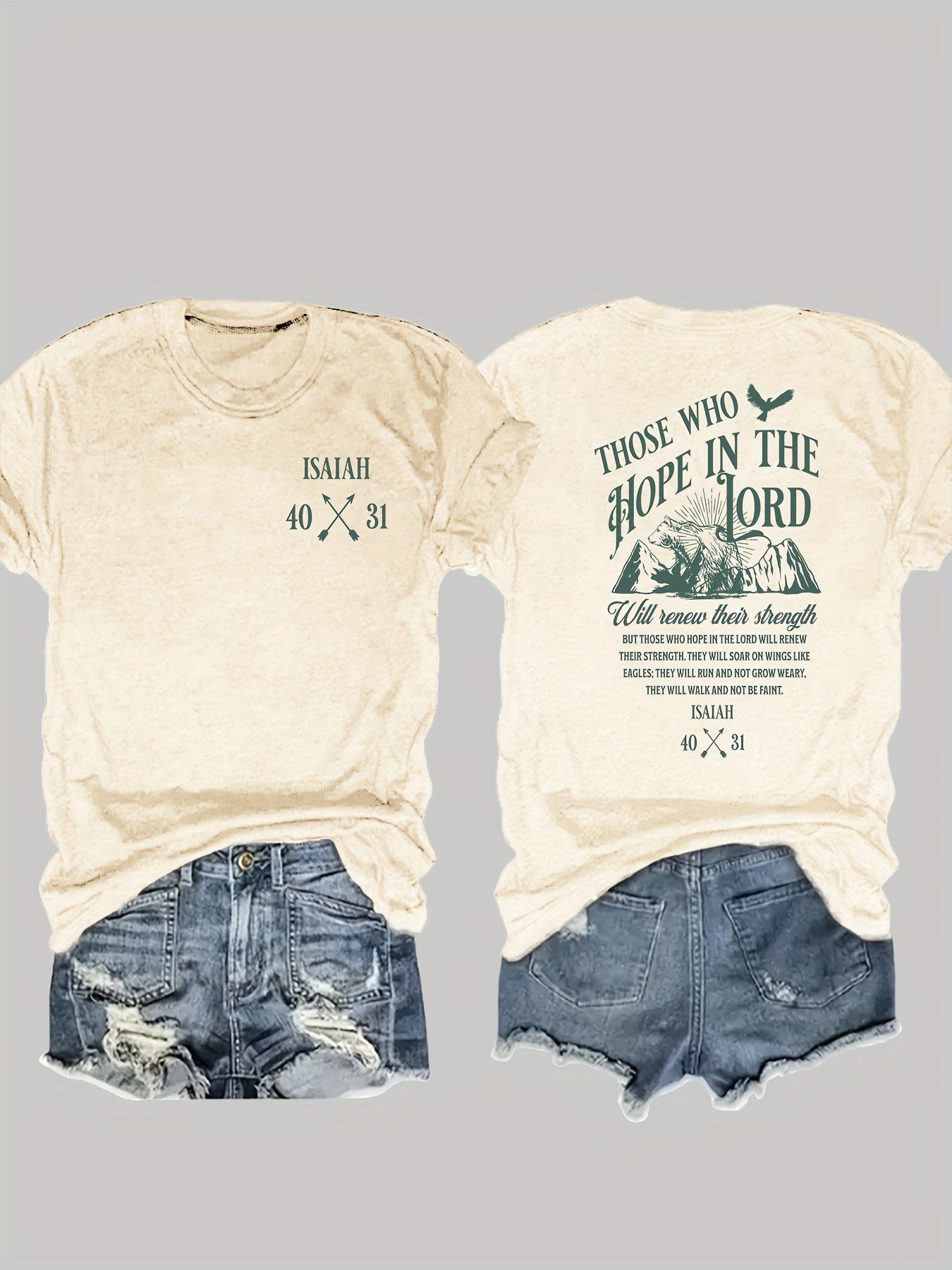 Isaiah 40:31 T-shirt boho