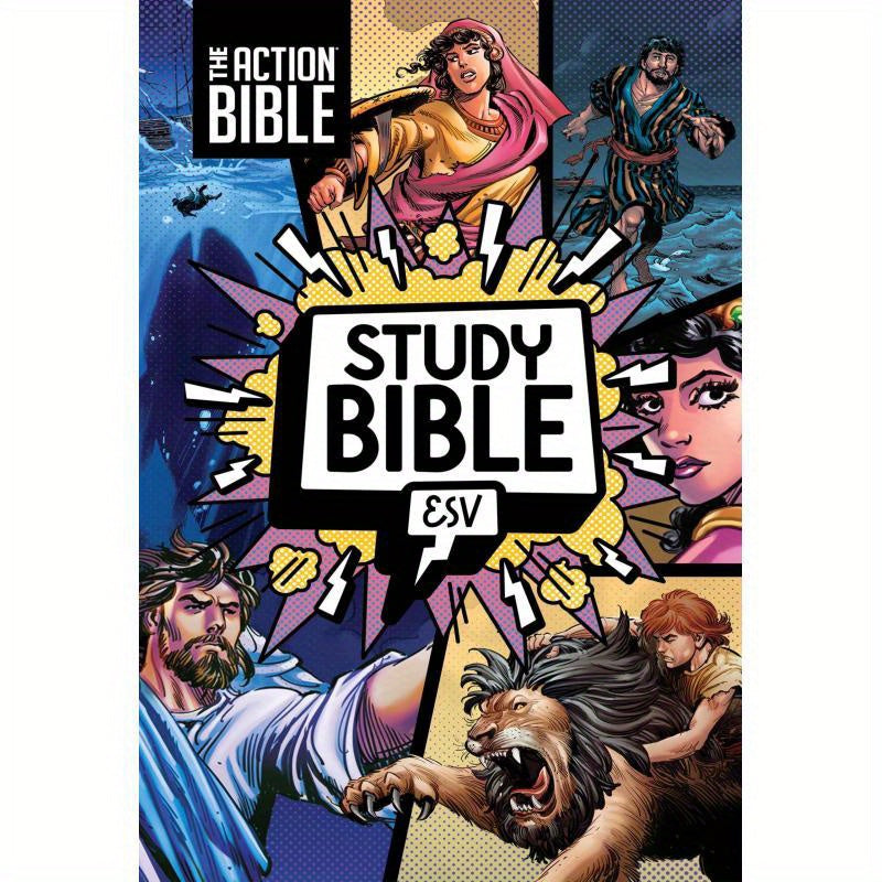Action Bible Study Bible Esv, Hardcover, Full Color