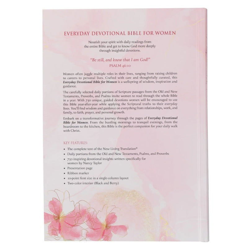 Women's Everyday Devotional Bible, New Living Translation,