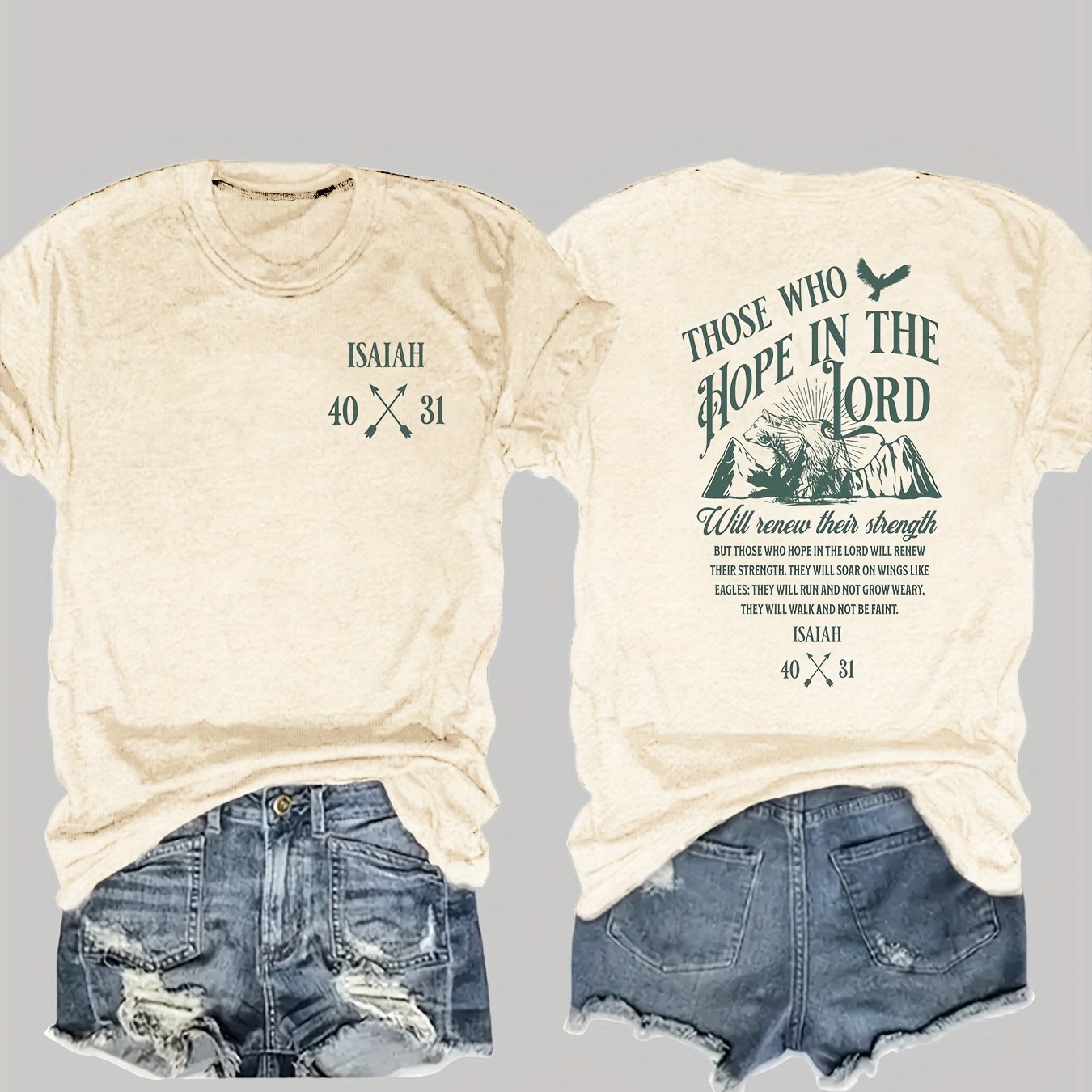 Isaiah 40:31 T-shirt boho