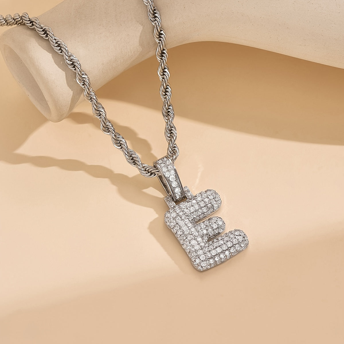 18K Gold Plated English Letter Full Of Luxury Chain Pendant Necklace Party Festival Jewelry Gift