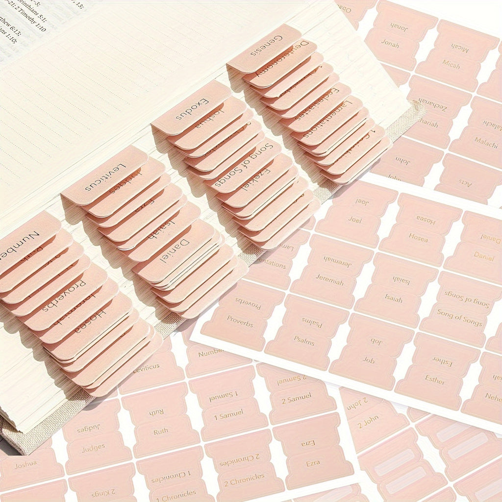 75 Tabs Bible Index Cards