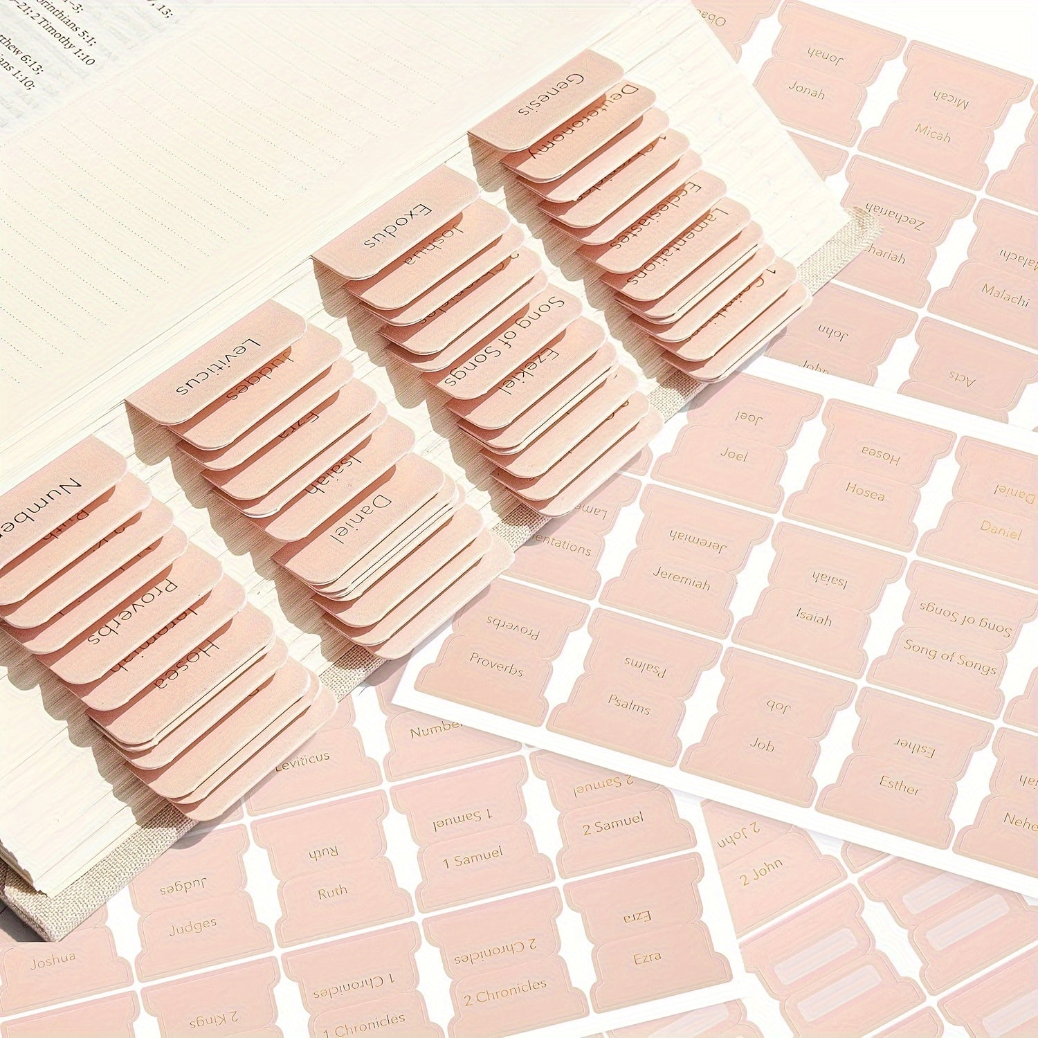 75 Tabs Bible Index Cards
