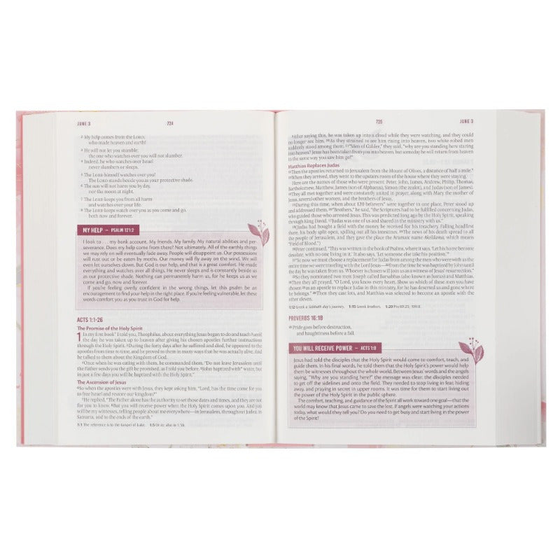 Women's Everyday Devotional Bible, New Living Translation,
