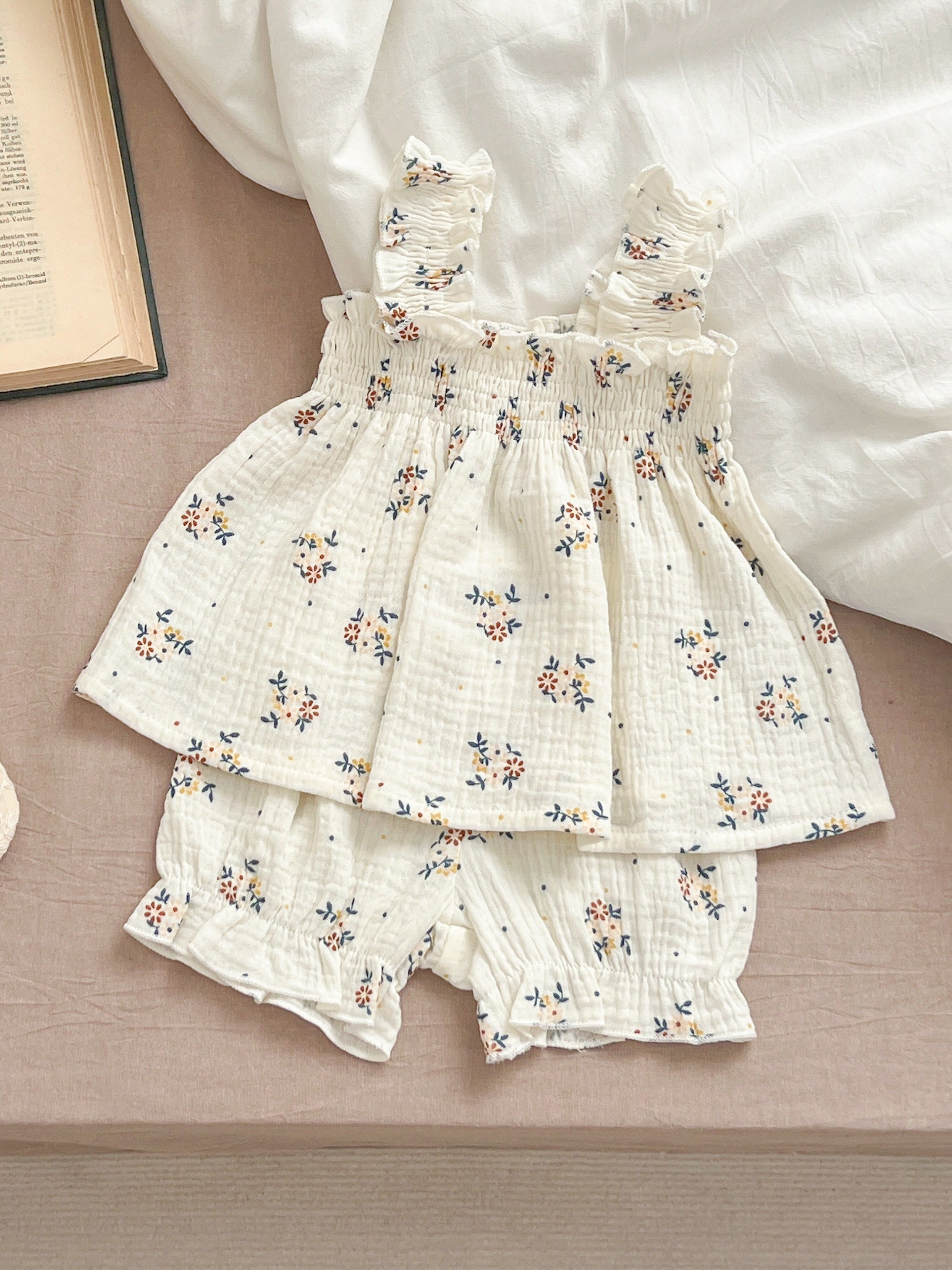 Baby's Floral Pattern 2pcs