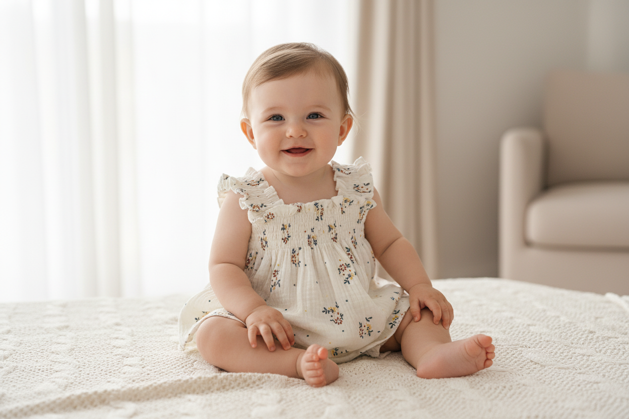 Baby's Floral Pattern 2pcs
