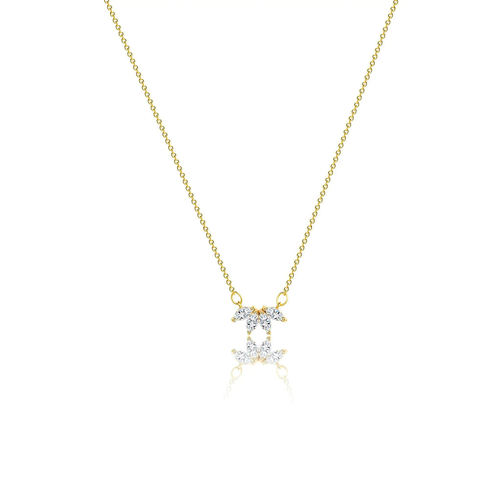 Flower Zircon Necklace