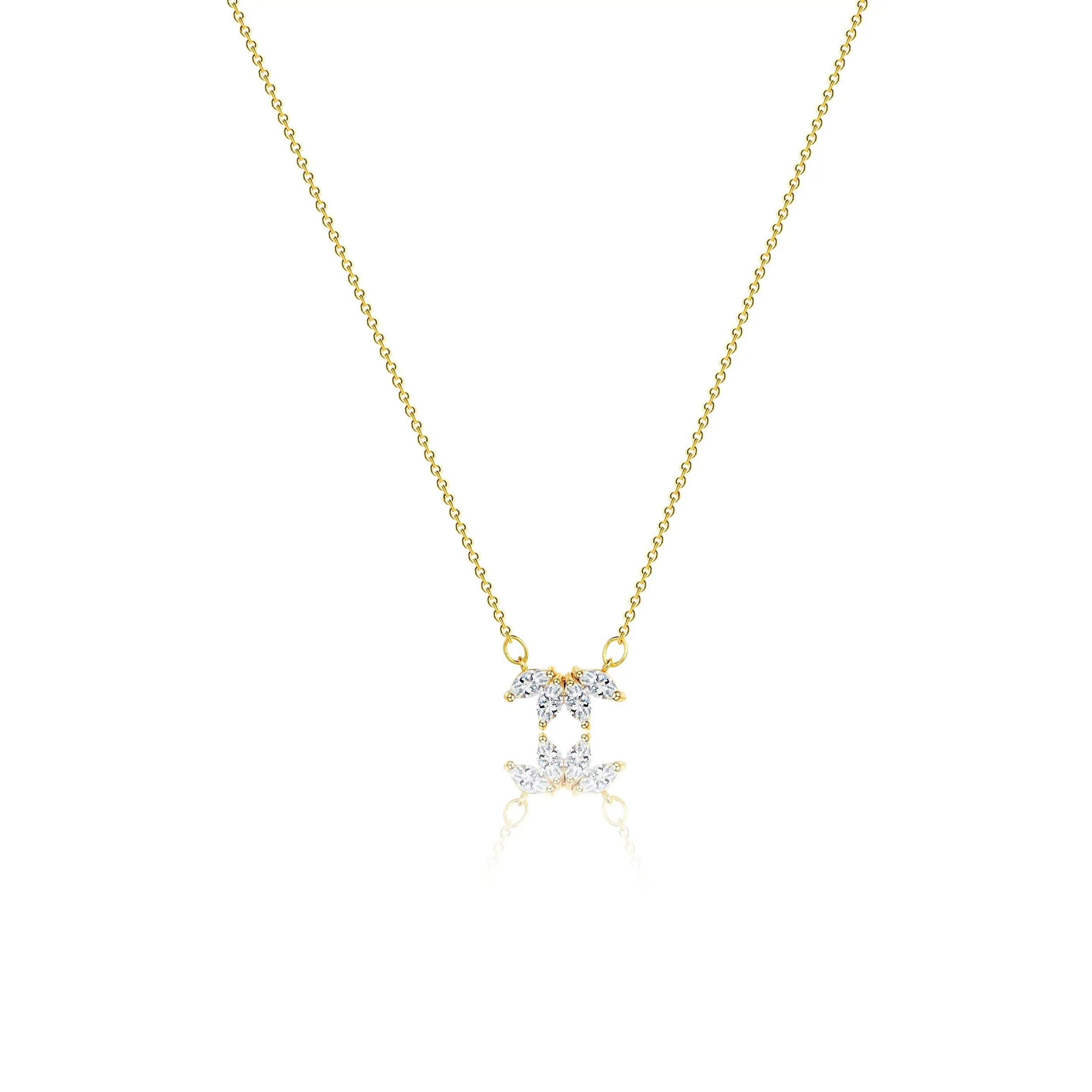 Flower Zircon Necklace