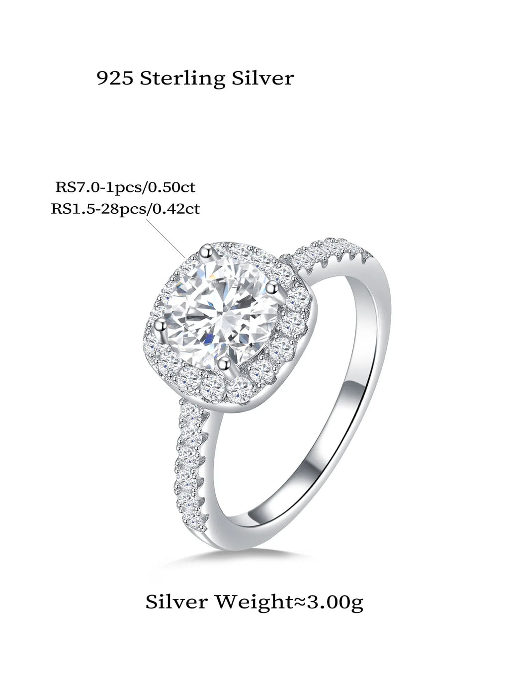 Lab Grown Diamond Ladies Ring