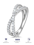 Lab Grown Diamond Ladies Ring Fine Jewelry Sterling Silver