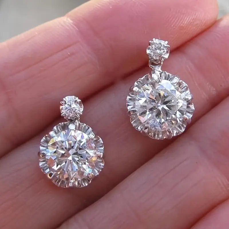 Pendant Earrings Crystal