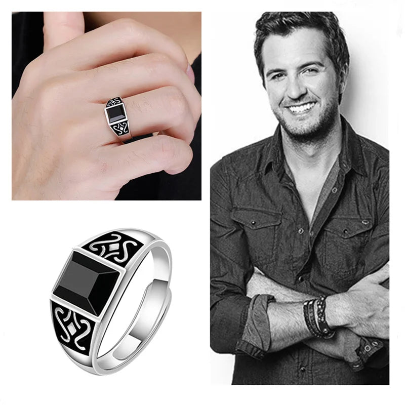 Trendy Men Ring Jewelry Adjustable Finger Accessories
