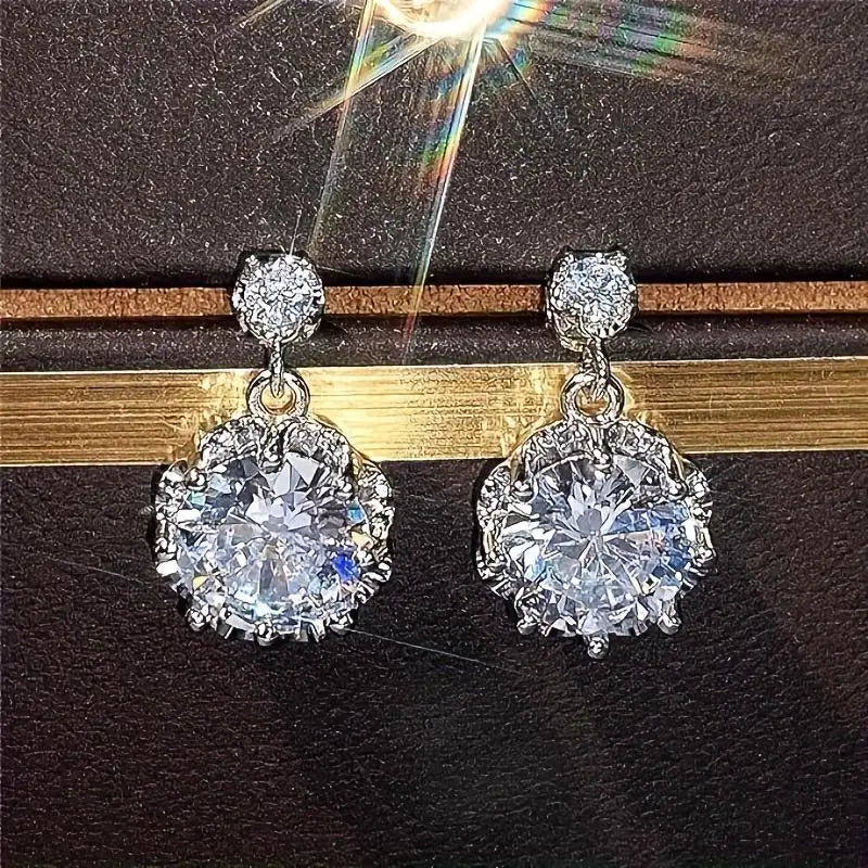 Pendant Earrings Crystal