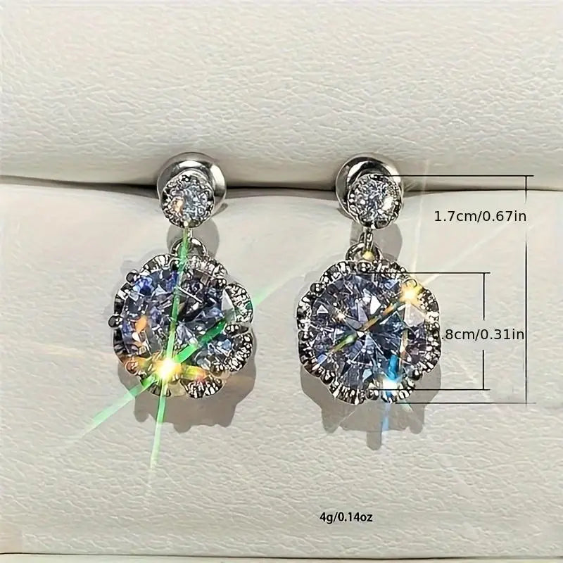 Pendant Earrings Crystal
