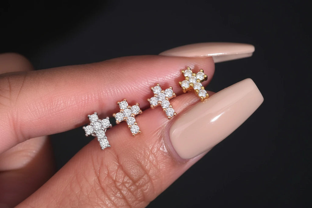 Cross Stud Earrings