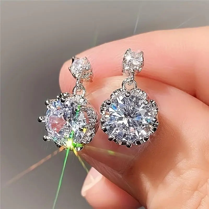 Pendant Earrings Crystal