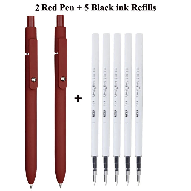 Retro Morandi Retractable Gel ink Ballpoint Pen