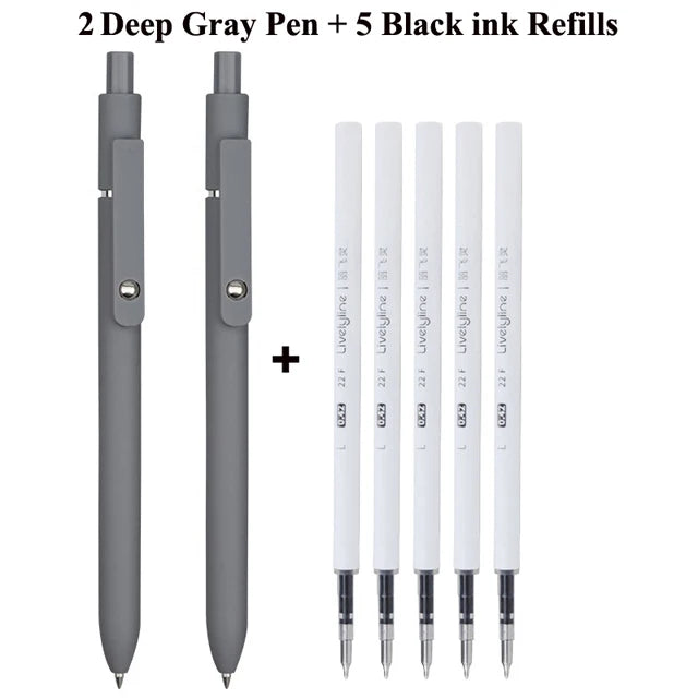 Retro Morandi Retractable Gel ink Ballpoint Pen