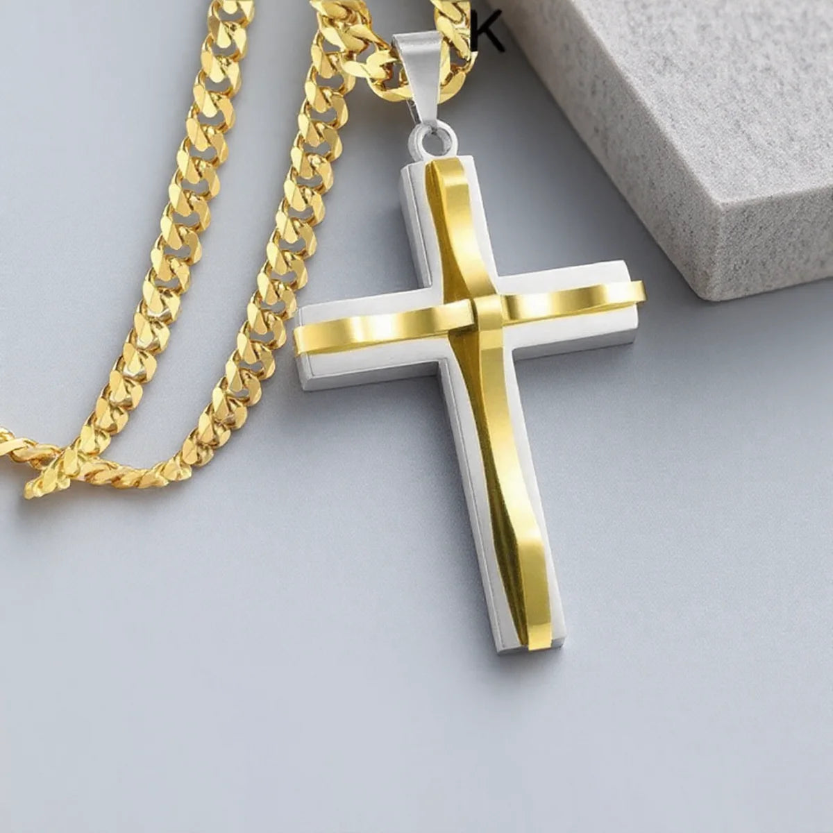 Men's Cross Pendant Necklace
