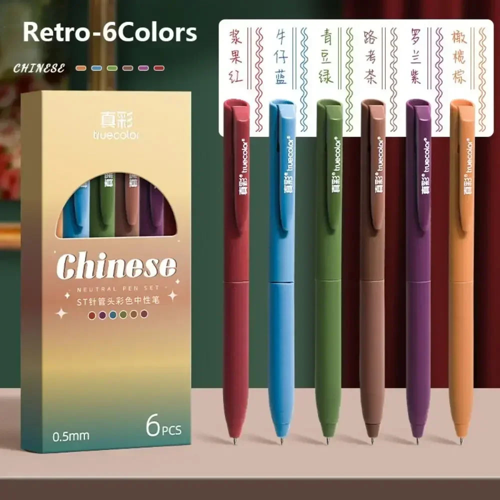 6Colors/Set Color Gel Pen