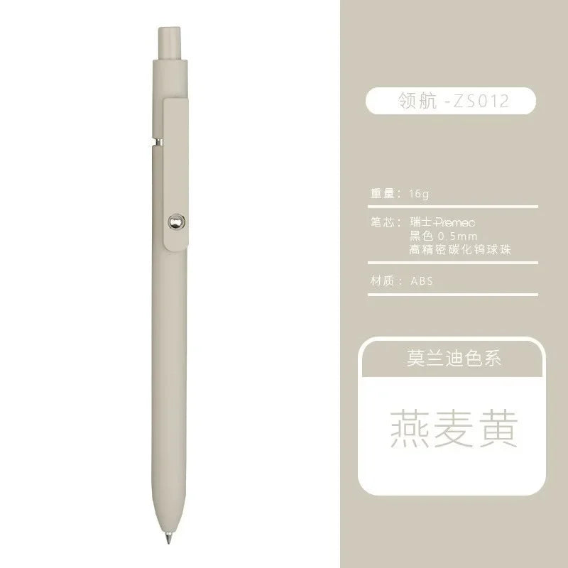 5/1pcs Morandi Colour Gel Pens Soft Touch Quick Dry