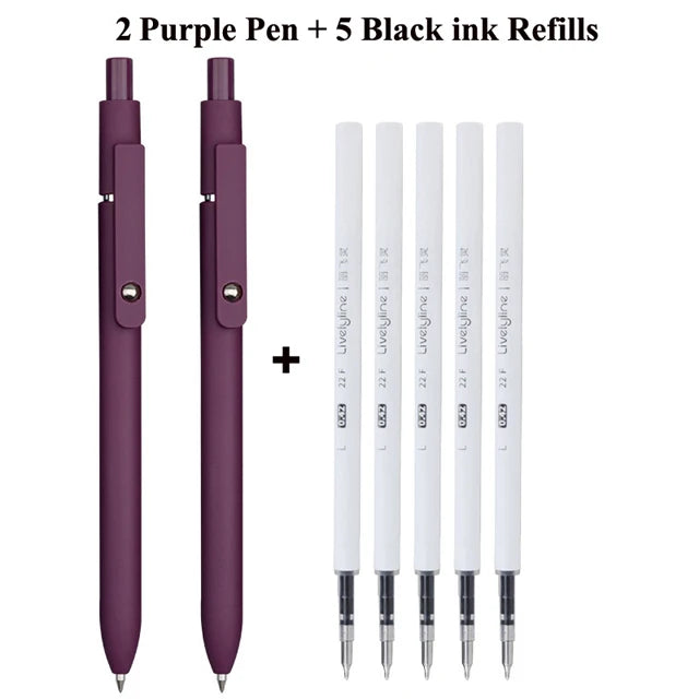 Retro Morandi Retractable Gel ink Ballpoint Pen