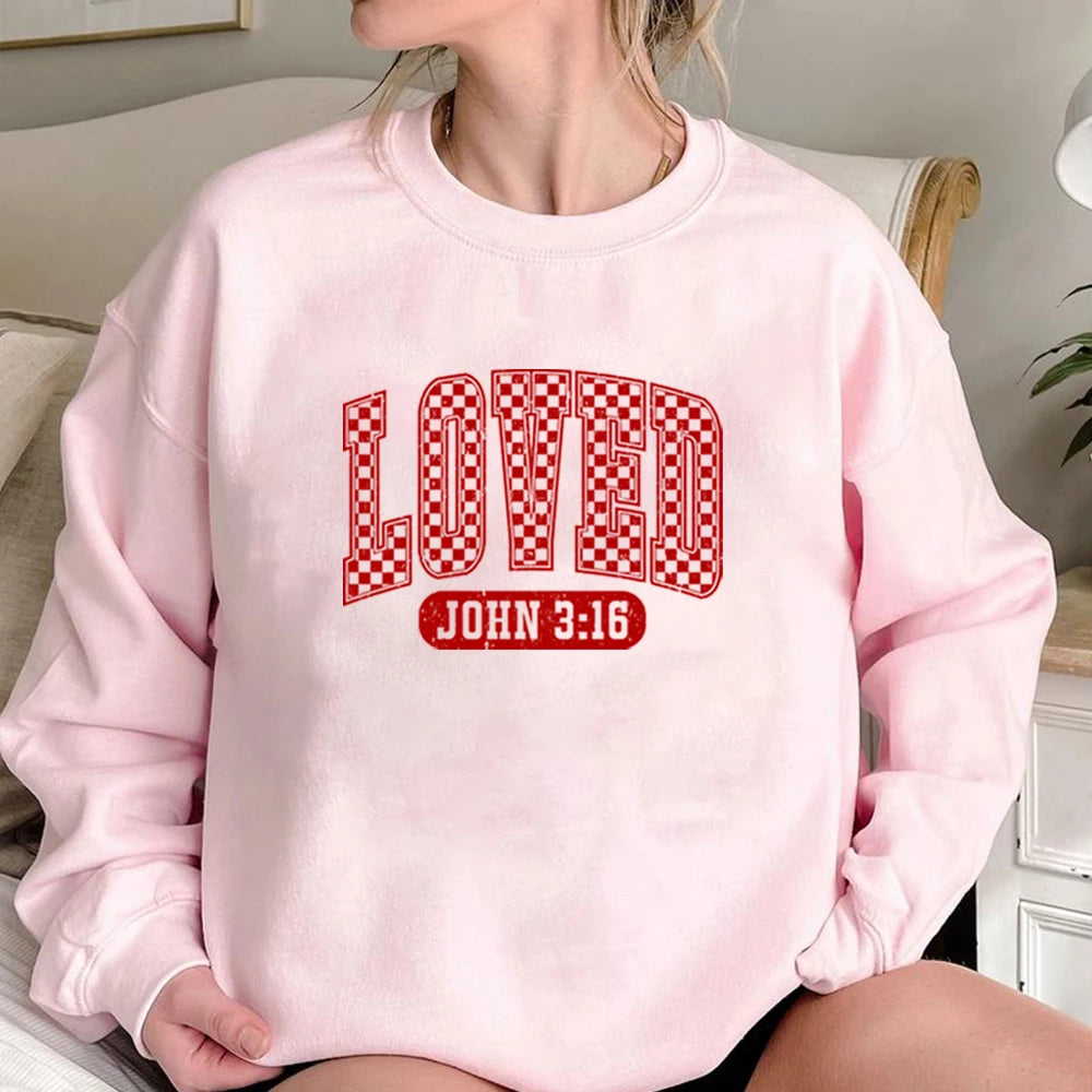 Loved John 3：16 Sweater Retro