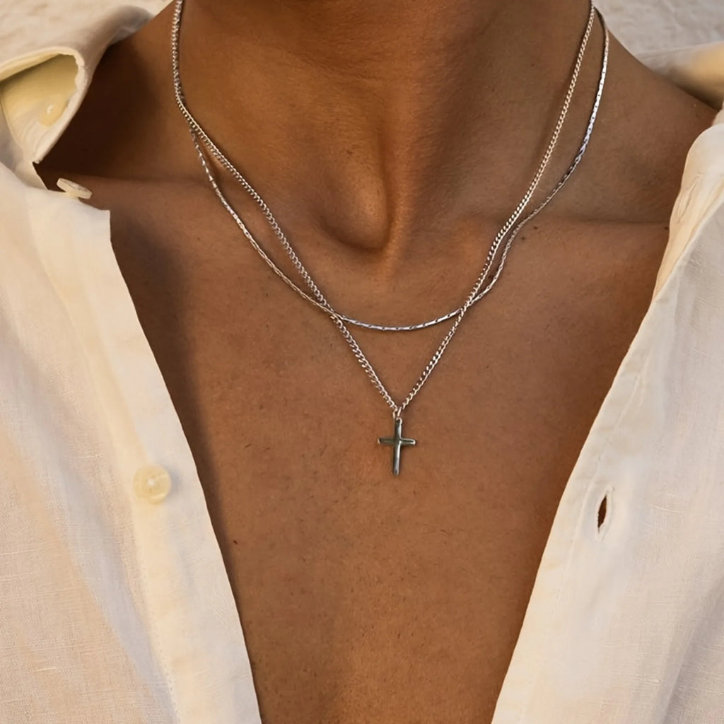 Fashion Minimalist Cross Pendant Necklace