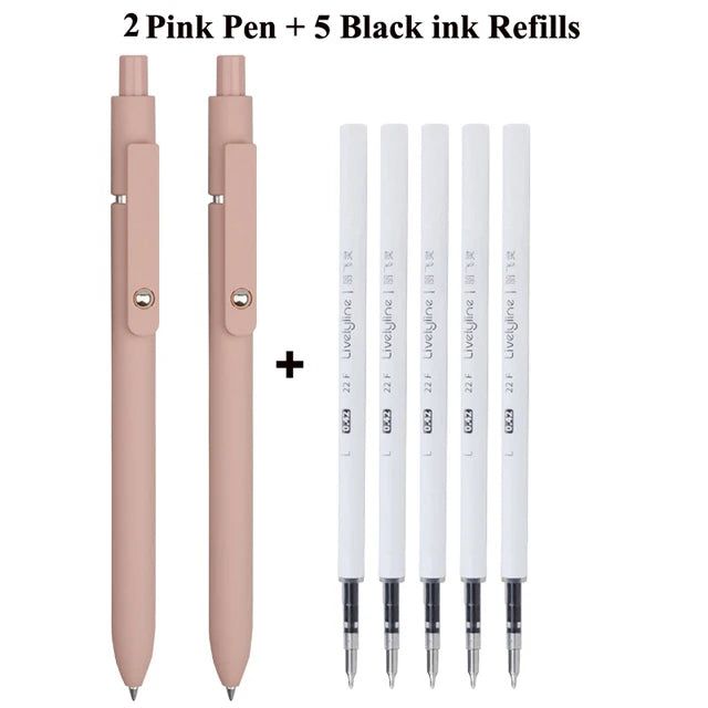 Retro Morandi Retractable Gel ink Ballpoint Pen