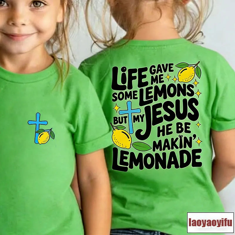 Jesus Made Lemonade Toddler Cotton Tee