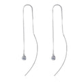 Silver Earrings 0.2 Carat Moissanite