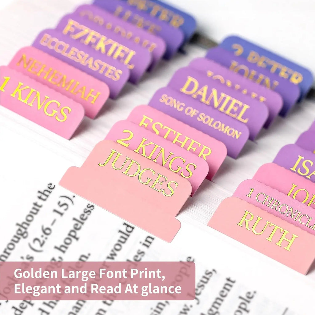 Bible Tabs Gold Print