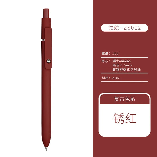 Retro Morandi Retractable Gel ink Ballpoint Pen