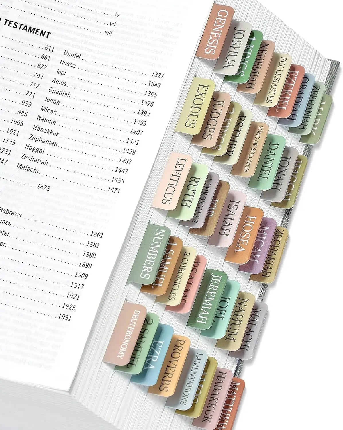Bible Tabs Gold Print