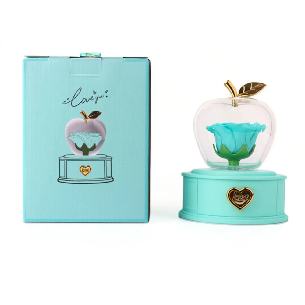 Plastic Preserved Rose with Necklace Eternal Rose Gifts