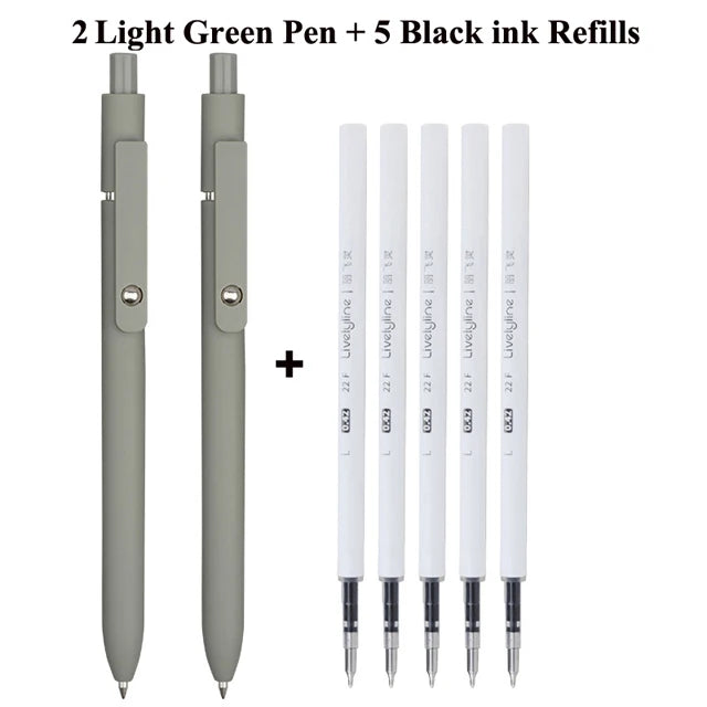 Retro Morandi Retractable Gel ink Ballpoint Pen