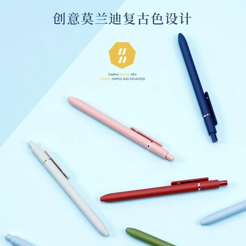 5/1pcs Morandi Colour Gel Pens Soft Touch Quick Dry
