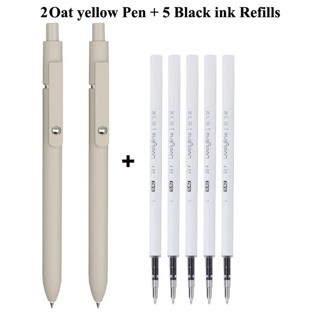 Retro Morandi Retractable Gel ink Ballpoint Pen