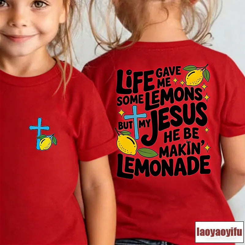 Jesus Made Lemonade Toddler Cotton Tee